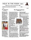Hole-in-the-Rock Newsletter Volume 15
